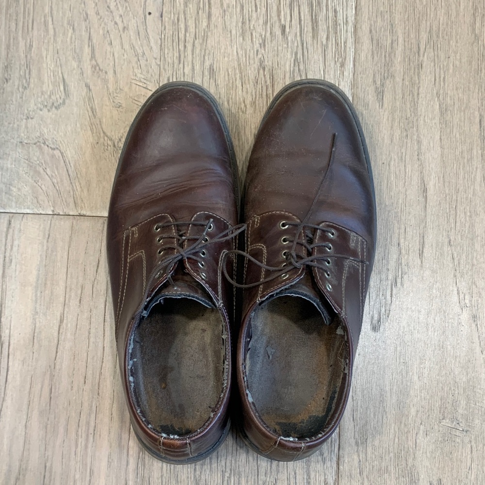 G.H. Bass & Co. Brown Leather Derby Shoes Size 9 - Picture 5 of 8